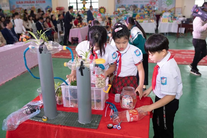 Một trong các sản phẩm STEM cấp Tiểu học huyện Hải Hậu năm học 2023-2024. 