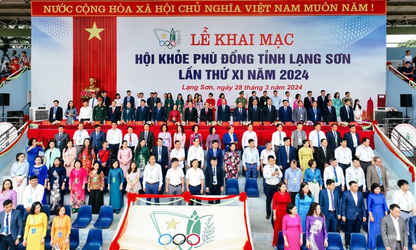 Lễ khai mạc Hội khỏe Phù Đổng tỉnh Lạng Sơn lần thứ XI năm 2024 được tổ chức sáng 28/3.