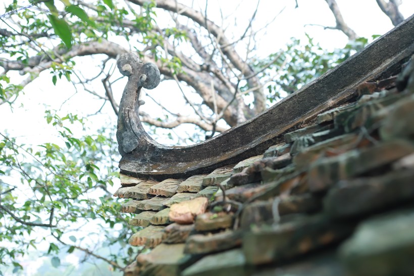 Màu rêu phong của thời gian đã nhuốm lên từng viên ngói lợp của chùa.