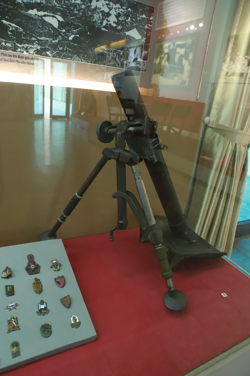 Súng cối 60mm của quân Pháp sử dụng tại chiến trường Điện Biên Phủ.