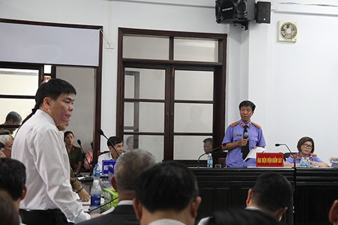 Luật sư Trần Vũ Hải tại phiên tòa