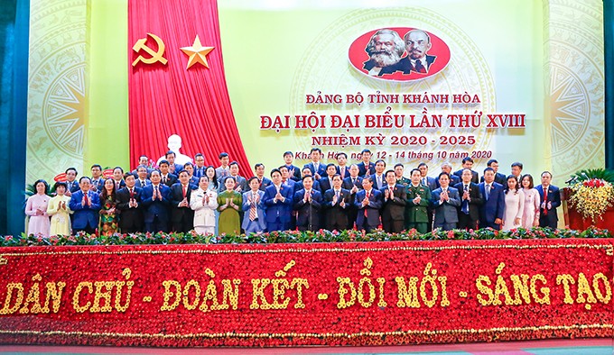 Ban Chấp hành Đảng bộ tỉnh Khánh Hòa khóa 2020-2025 ra mắt