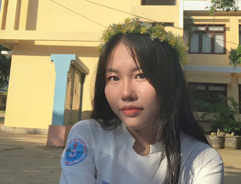 Nguyễn Thị Ngọc Ánh - thủ khoa Khối C Kỳ thi tốt nghiệp THPT năm 2023 tỉnh Quảng Ngãi. Ảnh NVCC.