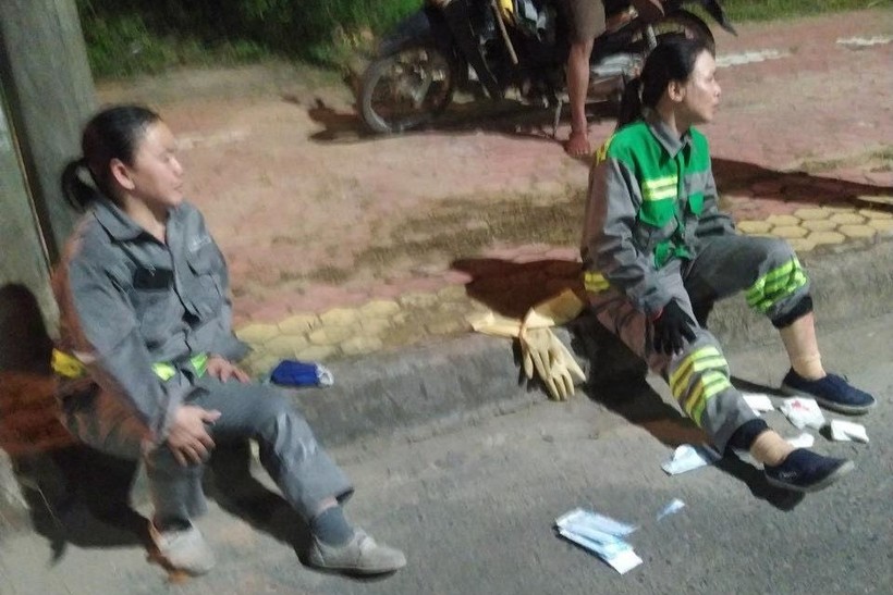 Hai nữ công nhân môi trường ở Quảng Ngãi bị bắn lúc rạng sáng ngày 5/10. Ảnh. S.X