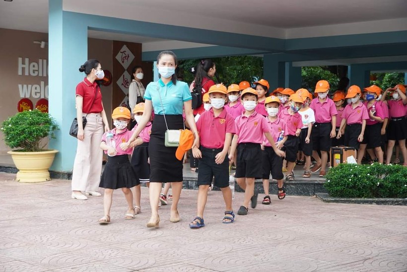 Học sinh tại TP Đông Hà được phép trở lại trường từ ngày 16/9 (Ảnh: Trường Trưng Vương, Quảng Trị)