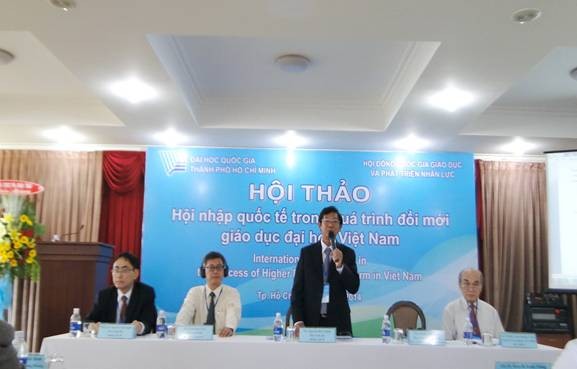 Ban Chủ tịch đoàn tại Hội thảo hội nhập quốc tế troong quá trình đổi mới GDĐH Việt Nam