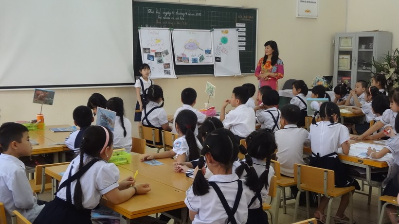Lớp học theo Mô hình VNEN tại Trường TH Nhật Tân (quận Tây Hồ)
