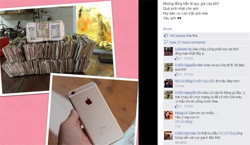 Mang 18,5 triệu đồng tiền lẻ đi mua iPhone 6 Plus cho chồng