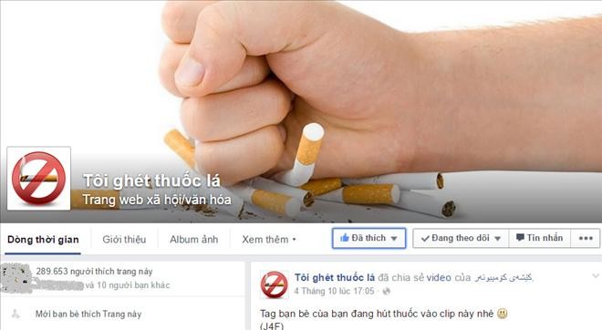 Phòng chống tác hại của thuốc lá bằng mạng xã hội