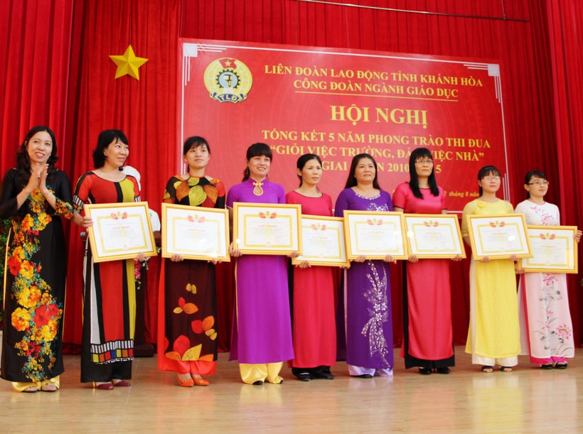 Khánh Hòa: Điểm nhấn phong trào thi đua “Giỏi việc trường, đảm việc nhà” 