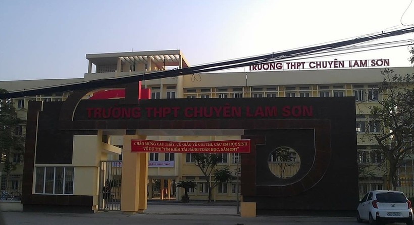 Trường THPT chuyên Lam Sơn, đường Lê Lai, phường Đông Sơn, TP Thanh Hóa, tỉnh Thanh Hóa. Ảnh: Nguyễn Quỳnh