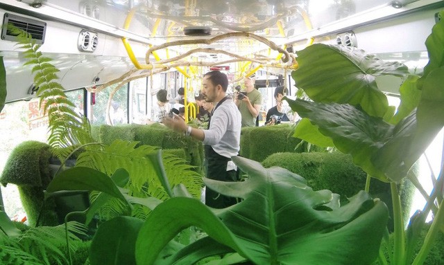 Ngạc nhiên với kiểu “xe bus rừng xanh” độc đáo ở Đài Loan