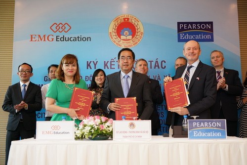 Sở Lao động- Thương binh và Xã hội TPHCM, Pearson Education và EMG Education đã ký kết thỏa thuận hợp tác đưa chuẩn quốc tế vào đào tạo nghề