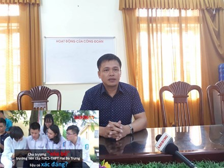 Ông Nguyễn Vĩnh Long – Phó Hiệu trưởng trường THPT Phúc Yên