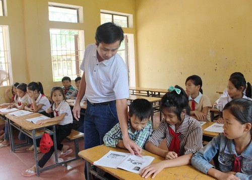 Thanh Hóa đang từng bước giải quyết tình trạng thừa, thiếu giáo viên, góp phần nâng cao chất lượng dạy học trong các nhà trường. Ảnh: Nguyễn Quỳnh


