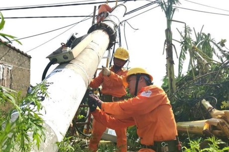 Hà Tĩnh: Khôi phục lưới điện sau 10 ngày bão đổ bộ