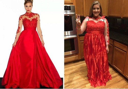 10 thảm họa thời trang khi mua váy dạ hội qua mạng  