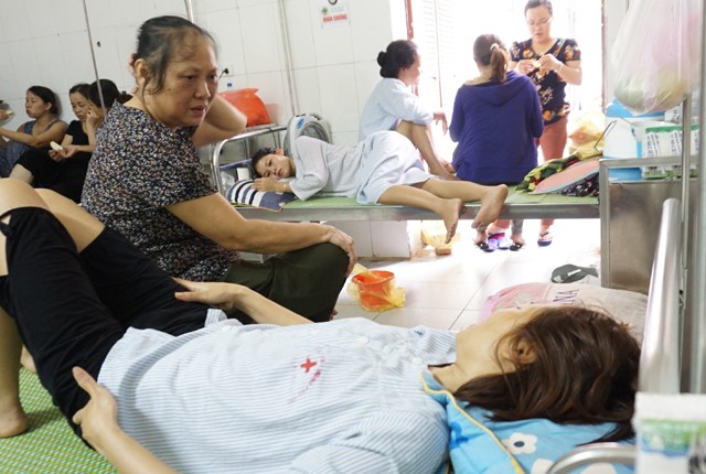 Cô Lưu Mai Yến thời gian đang nằm điều trị sau phẫu thuật tại bệnh viên