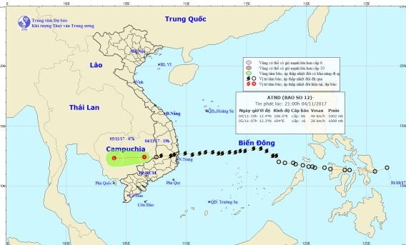 Bão số 12 tan dần, cảnh báo mưa lớn các tỉnh từ Hà Tĩnh đến Bình Định