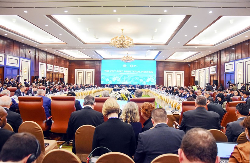  Hội nghị Liên Bộ trưởng Ngoại giao – Kinh tế APEC (AMM) lần thứ 29 với sự tham dự của các Bộ trưởng Ngoại giao và Kinh tế của 21 nền kinh tế thành viên APEC.
