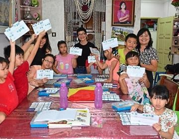Lớp dạy học tiếng Việt cho trẻ em của câu lạc bộ phụ nữ Việt tại Malaysia. Ảnh: ANN 