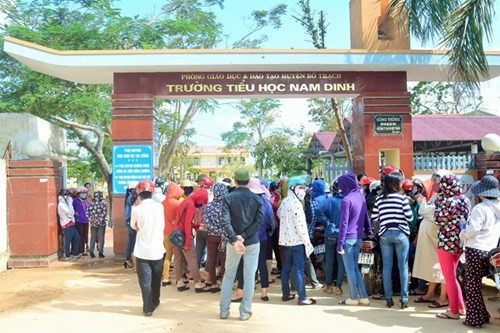 Trường TH Nam Dinh nơi có nhiều khoản thu trái quy định và bị phản ứng của phụ huynh học sinh.