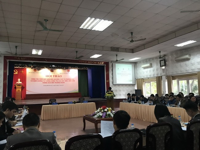 Hội thảo do Bộ GD&ĐT chủ trì, phối hợp với Bộ Công An và Trung ương Đoàn TNCS Hồ Chí Minh tổ chức