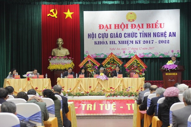 Đại hội Hội cựu giáo chức tỉnh Nghệ An khóa III, nhiệm kỳ 2017-2022