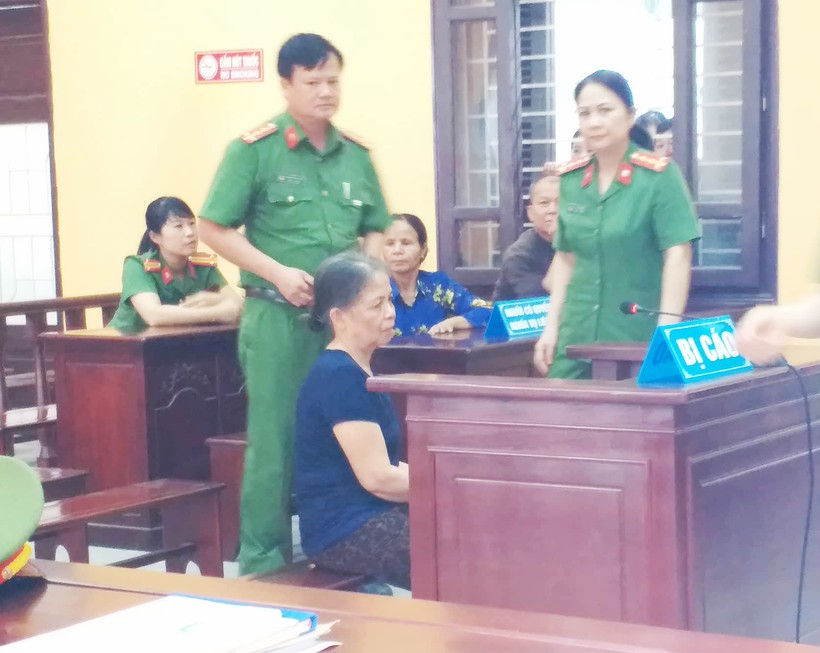 Bị cáo Phạm Thị Xuân tại phiên tòa