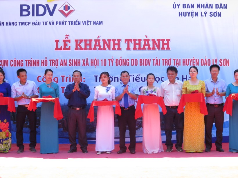 Khánh thành công trình trường tiểu học và trường THCS xã An Hải (huyện Lý Sơn).
