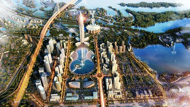 Khu đô thị Nhật Tân - Nội Bài là khu đô thị mới hiện đại được kỳ vọng làm thay đổi bộ mặt đô thị Hà Nội khu vực phía Bắc Thủ đô Hà Nội. Ảnh: theo Báo Xây Dựng
