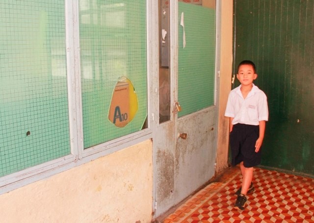 Một trong những phòng học dôi dư của  Trường Tiểu học Phan Thanh