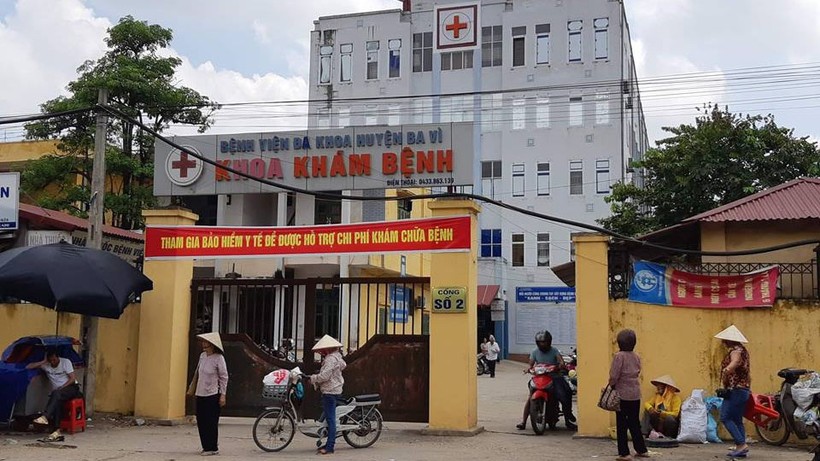 BV đa khoa Ba Vì – nơi để xảy ra vụ việc trao nhầm trẻ sơ sinh 6 năm trước - Ảnh: Nguyễn Phương