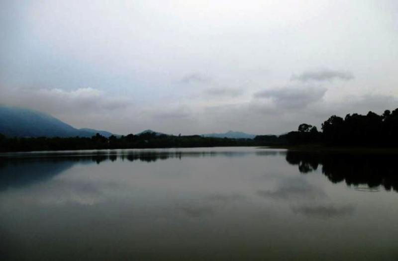 Hồ nước nơi Trưởng công an xã Triệu Thành tử vong
