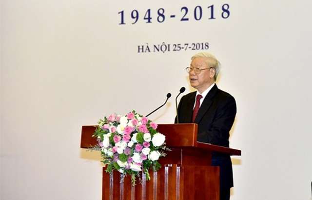 Tổng Bí thư Nguyễn Phú Trọng phát biểu tại Lễ kỷ niệm