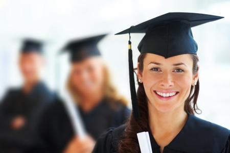 Nữ sinh tốt nghiệp đại học ở Nga