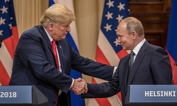 Tổng thống Mỹ Donald Trump và Tổng thống Nga V.Putin tại Helsinki