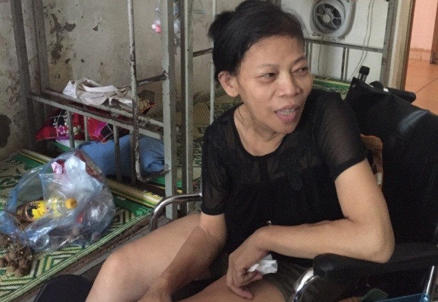 Chị Phạm Thị Chiểu (một trong những bệnh nhân chạy thận) nhiều năm coi nhà lưu trú là nhà của mình
