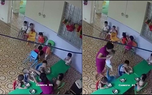 Công an vào cuộc vụ cô giáo mầm non nhồi nhét trẻ ăn, đánh trẻ ở Hà Nội