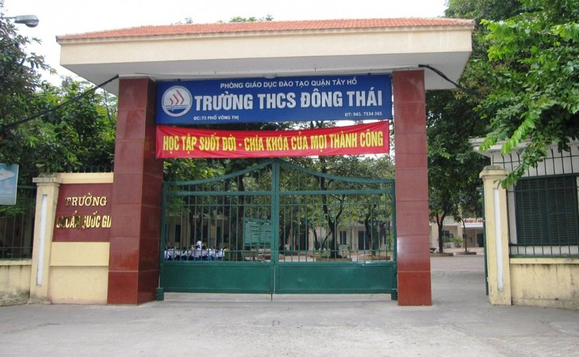 Năm học mới ở Trường THCS Đông Thái (quận Tây Hồ, Hà Nội)