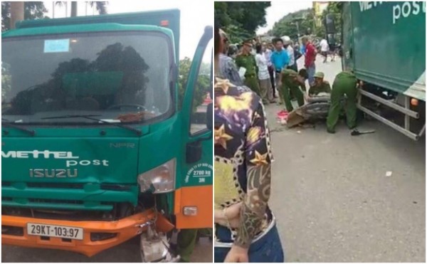 Bắc Giang: Va chạm xe tải, 2 mẹ con tử vong thương tâm