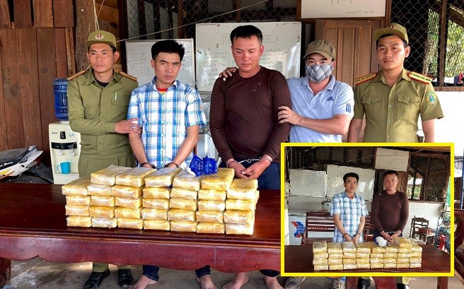 Bắt 2 người Lào vận chuyển ma túy số lượng “khủng” sang Việt Nam