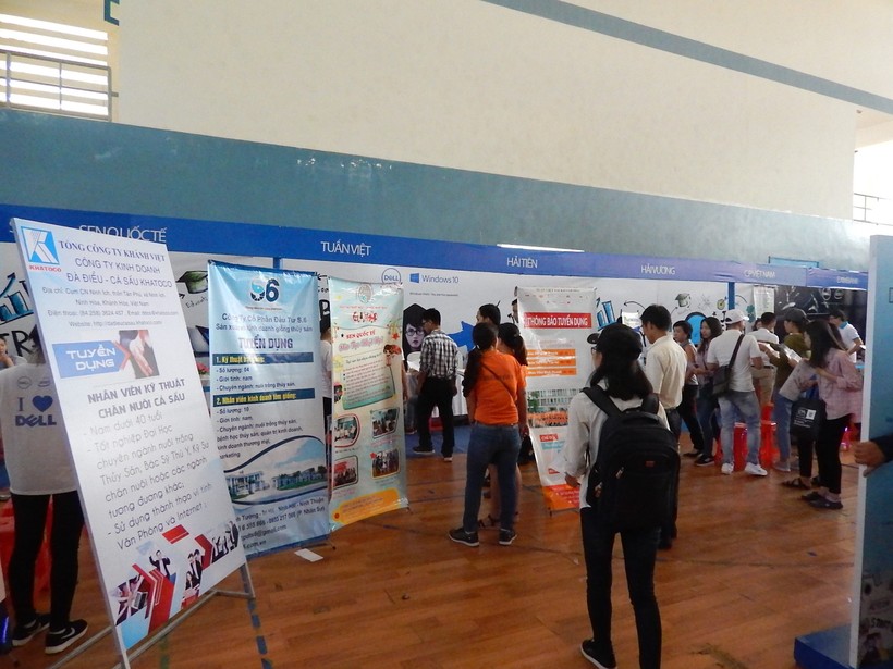 Nhiều doanh nghiệp lớn trong tỉnh Khánh Hòa tham gia ngày hội tuyển dụng tại trường ĐH Nha Trang

