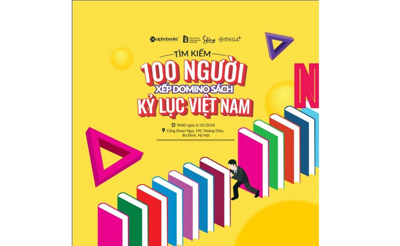 Xếp Domino sách xác nhận Kỷ lục Việt Nam