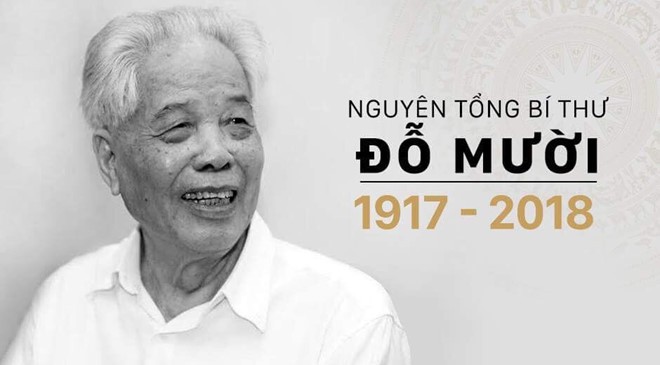 Tổng Bí thư Nguyễn Phú Trọng làm Trưởng ban Lễ tang nguyên Tổng Bí thư Đỗ Mười