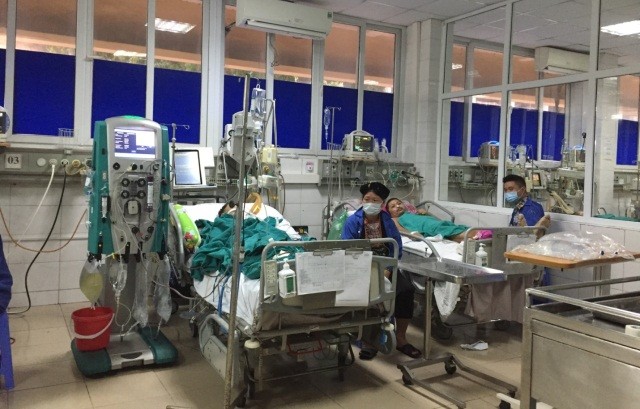 Bệnh nhân đang điều trị tại Bệnh viện Nhiệt đới Trung ương