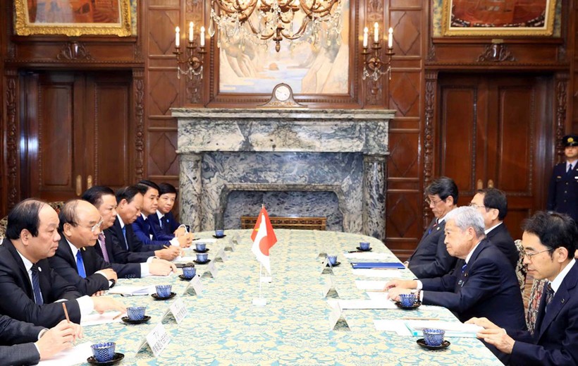Thủ tướng Nguyễn Xuân Phúc hội kiến Chủ tịch Thượng viện Nhật Bản Chuichi Date