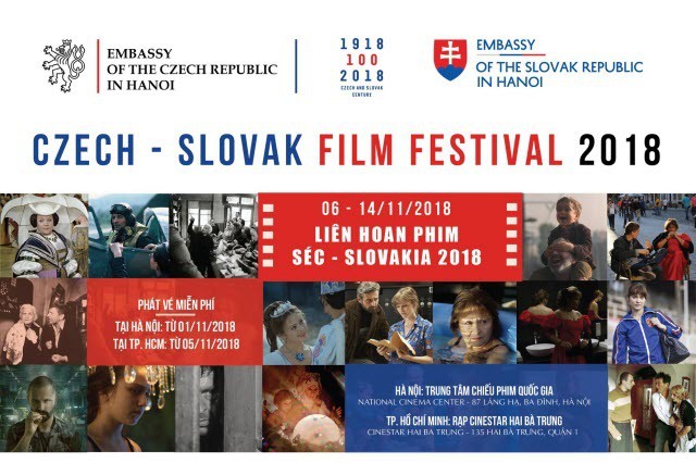 Liên hoan phim Séc và Slovakia sẽ diễn ra từ 6 - 15/11