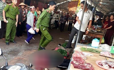 Hé lộ nguyên nhân người phụ nữ bán đậu phụ bị bắn chết giữa chợ ở Hải Dương