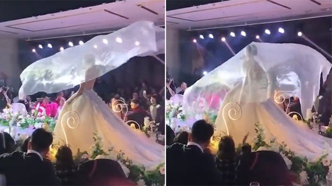 Đám cưới bỗng chốc biến thành đám tang vì chiếc khăn voan... bay
